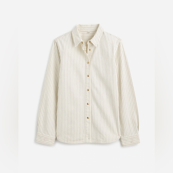 Madewell Denim Classic Button-Up Shirt in Pinstripe NWOT - Picture 6 of 13